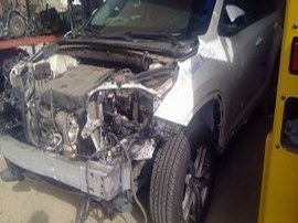 2014 TOYOTA HIGHLANDER WHITE LE 3.5L AT AWD.  Z24869